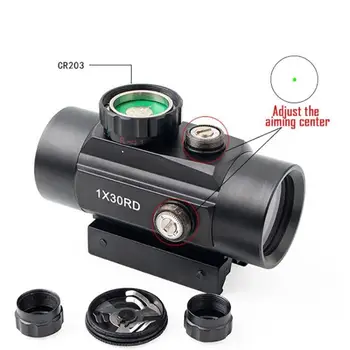 1X30 rmr Red Dot 20 mm Železničnej Optickým Zameriavačom 20 mm nainštalovať Železničnej reflektor red dot Optickým zameriavačom Taktické Rozsah Collimator Pohľad