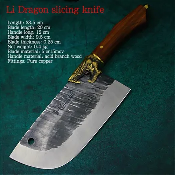 Longquan ručne kované kuchynský nôž ghost strane sada nožov na rezanie kusov boning nôž set 4 ostré kuchynské nože