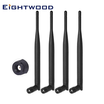 Eightwood 4pcs Dual Band WiFi MIMO RP-SMA Male Anténa pre WiFi Router Booster Range Extender Kartu USB Adaptér, Bezpečnostné Kamery