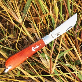 STRÁŽCA, W002 Vreckový nôž Skladacie nože tradičné zložky dreva rukoväť zber materiálu
