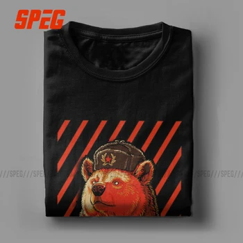 Hlasovanie Sovietskeho Medveď Ruskej T Shirt Mužov Bavlna Funny T-Shirt Posádky Krku Tee Tričko Krátky Rukáv Oblečenie Nový Príchod