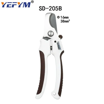 Kábel nožnice SD-205,205 B, drôt striptérka, pre priemyselné použitie drôtu fréza, kapacita 24mm2 / 38mm2, priemer 10 mm / 16 mm rezanie, aby
