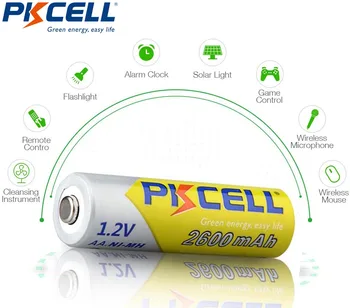 12Pcs/3Card PKCELL AA 1.2 V, NIMH 2600mah Nabíjateľné Batérie Skutočná Kapacita Továrne priamo Na Kameru
