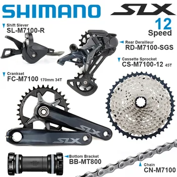 SHIMANO SLX M7100 1x12v Sada 12 rýchlosť M7100 Zadné Radenie 10-45T/51T Kazeta Ozubeného Reťazca 124L BB-MT800 MTB Bike Originál