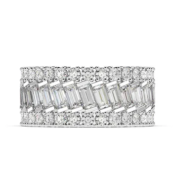 Shipei Módne 925 Sterling Silver Vytvorené Moissanite Diamantov, Drahých Kameňov, Svadobné Jemné Šperky, Zásnubné Prstene Biele Zlato