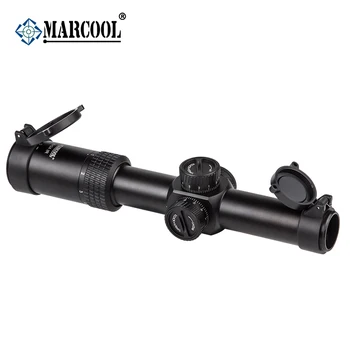 MARCOOL 1-6X24 HD SFP Lov Riflescope Druhej Ohniskovej Rovine Red Dot Collimator Optika Pohľad Na .308 .223 AR15 M16 vzduchovky