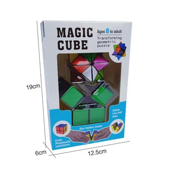 2 v 1 yoshimoto kocka magic cube nekonečné kocka hračka relaxovať puzzel hry pre deti, dospelých, výchova k DEMOKRATICKÉMU občianstvu Double Star Flexicube
