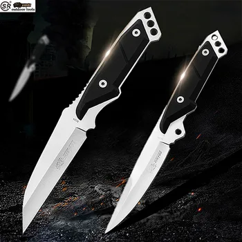 SR S003A/S005A brúsenie farby 3CR13 ocele vonkajšie rovný nôž camping záchranu prežitie lovecký nôž + nôž kryt