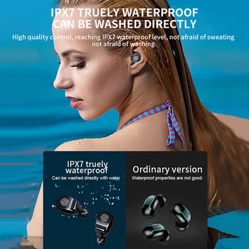 Mini Bezdrôtové Slúchadlá Bluetooth 5.0 Slúchadlá Slúchadlá TWS Šport 9D Stereo HIFI Slúchadlá Hluku Zrušiť LED Displeja Vodotesný