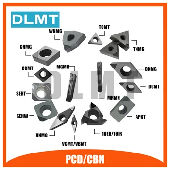 PCD/CBN TPGH080202 TPGH080204 TPGH080208 1PCS Carbure Fraisage Vložky CNC Haute Durete Fréza Outils pour Diamant
